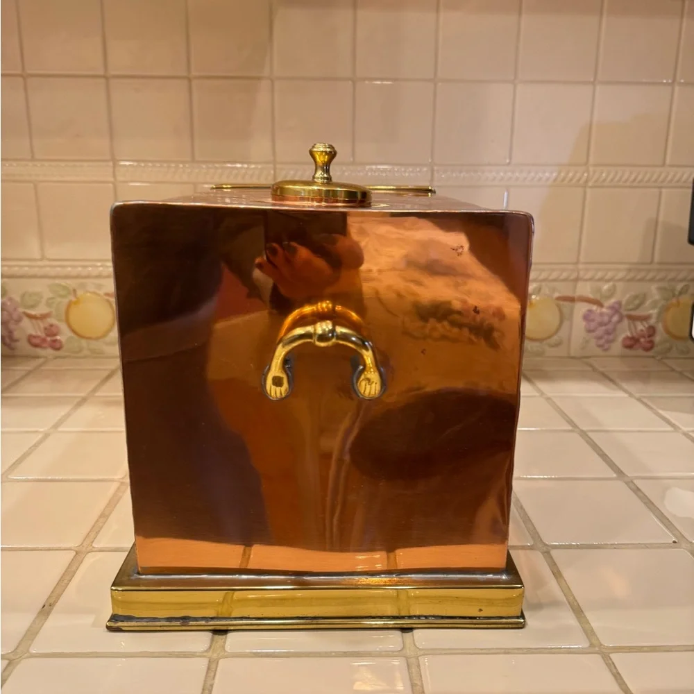 Vintage Copper And Brass Wine Chiller 2 Bottle Handmade One of a Kind!